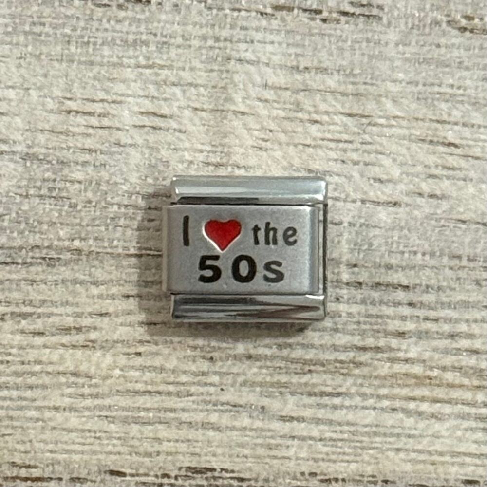 I ❤️ the 50s Italian Charm Bracelet Link